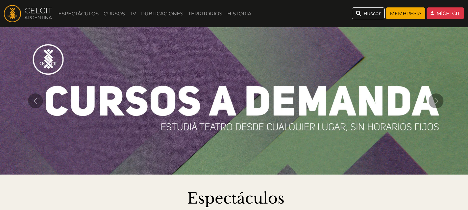 Captura del entorno virtual de aprendizaje CELCIT rediseñado con criterios de accesibilidad